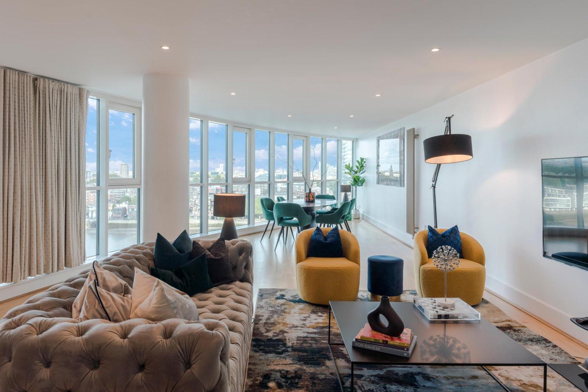 Best Thames View In Town! Large Luxxe Nomad Design Family Home Londres Habitación foto